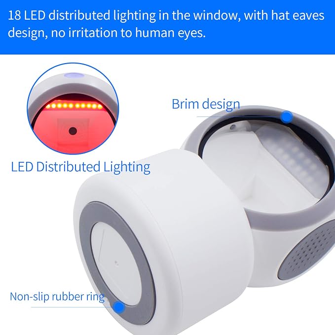 2D QR Barcode Scanner, Symcode Omnidirectional Hands-Free USB Automatic Barcode - Image 2