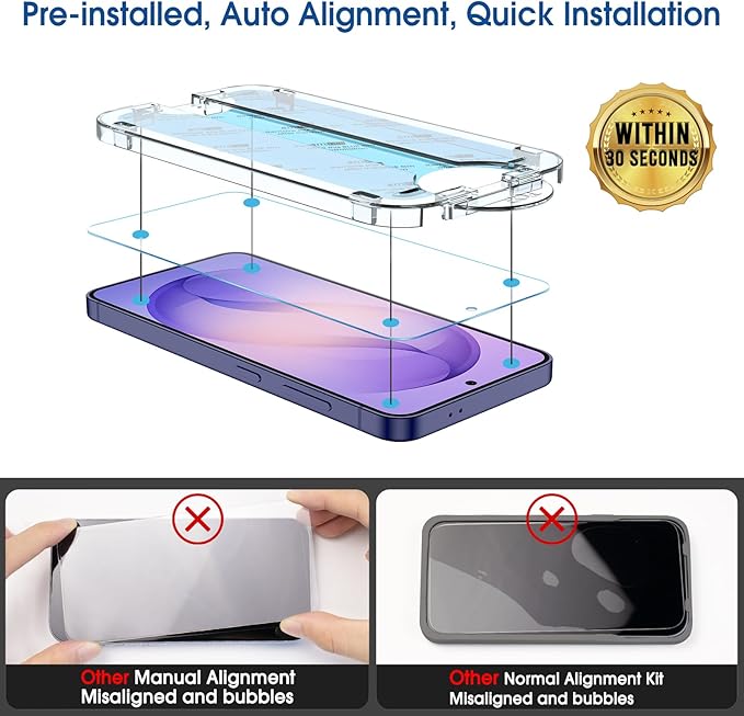 amFilm Auto-Alignment OneTouch for Samsung Galaxy S26 Ultra 6.9" Screen - Image 3