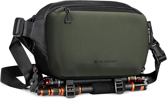 K&F CONCEPT Camera Sling Bag Crossbody Bag Waterproof Camera Shoulder Backpack by KFCONCEPT
