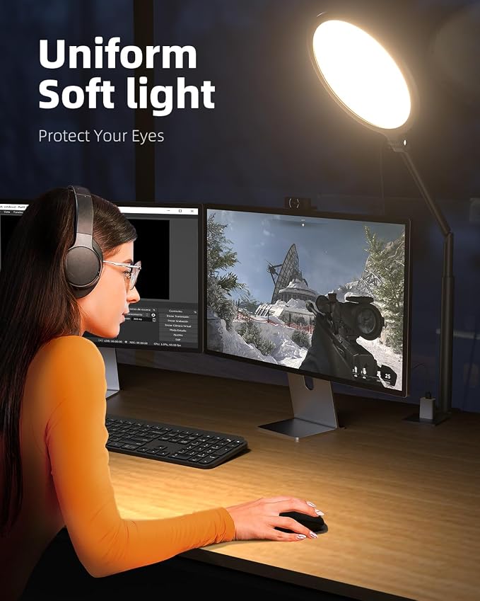 Weilisi 10.2" Desk Ring Light - Image 4