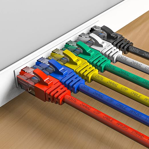 Cat6 Patch Cables 15 Feet, Cat 6 Ethernet Cable, 24AWG CCA, UTP Network Cord - Image 2