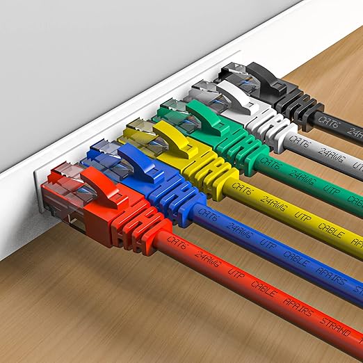 Cat6 Patch Cables 1.5 Feet, Cat 6 Ethernet Cable, 24AWG CCA Cord, UTP Network - Image 2