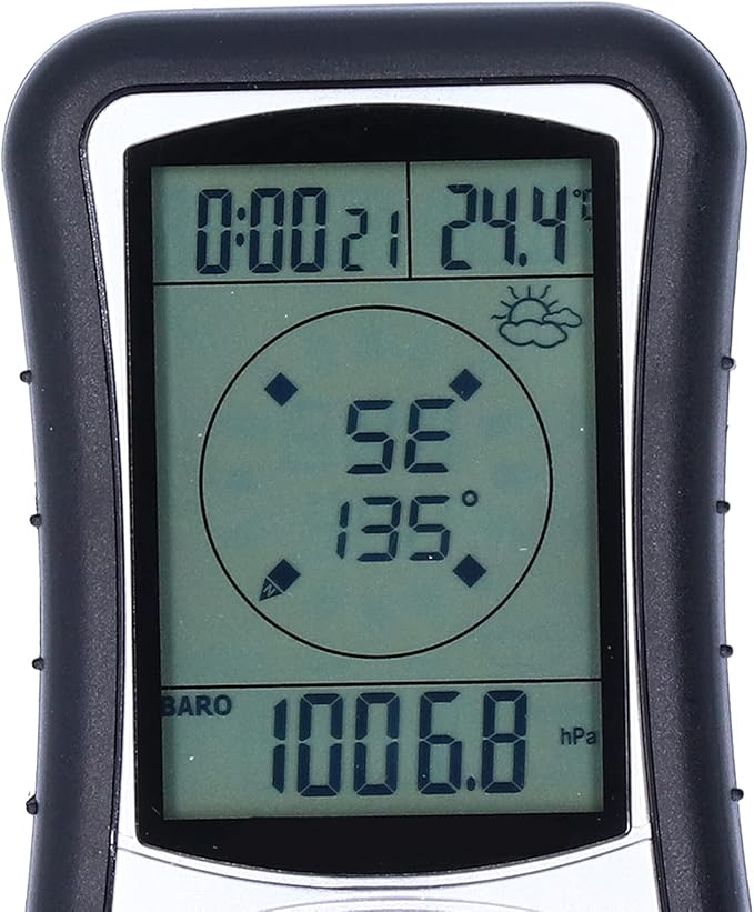8 IN 1 Altimeter, Digital Compass, Hiking Thermometer, Timer - Image 6
