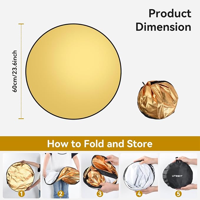 UTEBIT 24"/60cm Reflector Photography - Image 2