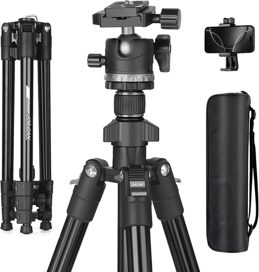 JOILCAN 66" Camera Tripod, Lightweight Travel Tripod by JOILCAN
