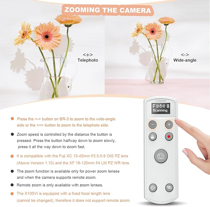 Remote Control for Fujifilm Camera, USB-C Rechargeable Wireless Shutter Release - Image 4