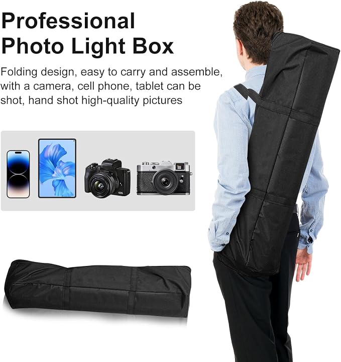 48"x56"x40" Large Photo Studio Light Box Photography, 6 Light LED Panels - Image 6