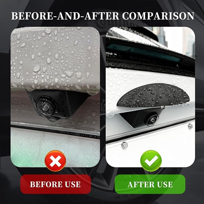 Silicone Car Backup Camera Rain Shield, Soft Wider Backup Camera Rain Cover - Image 3