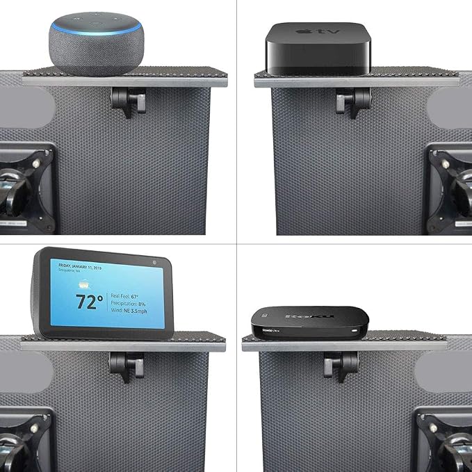 YOKEPO TV Top Shelf Mounting Bracket 8 Inch Flat Panel Mount Adjustable Mount - Image 3