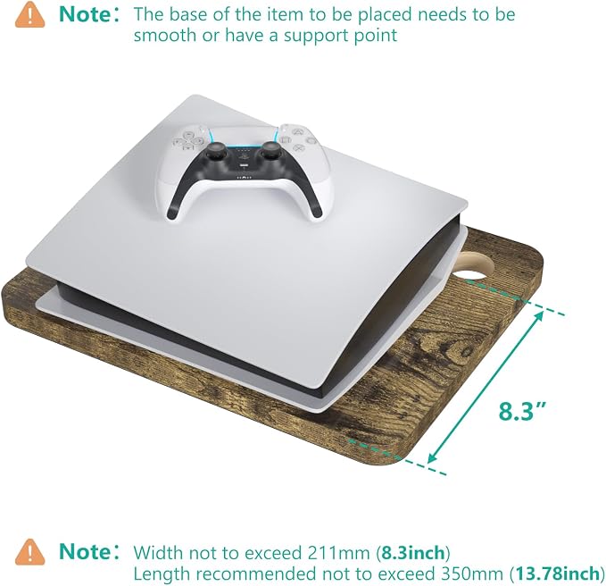 WALI Floating TV Shelf, 1 Tier Projector Shelf - Image 7
