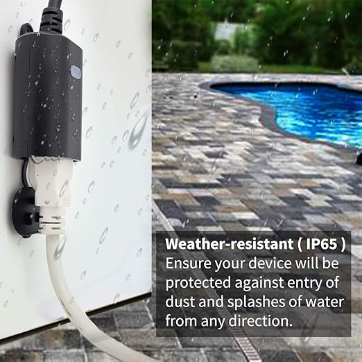 Minoston Zwave Outlet Plug, 800 Series Outdoor Z-Wave LR Smart Plug, On/Off - Image 4