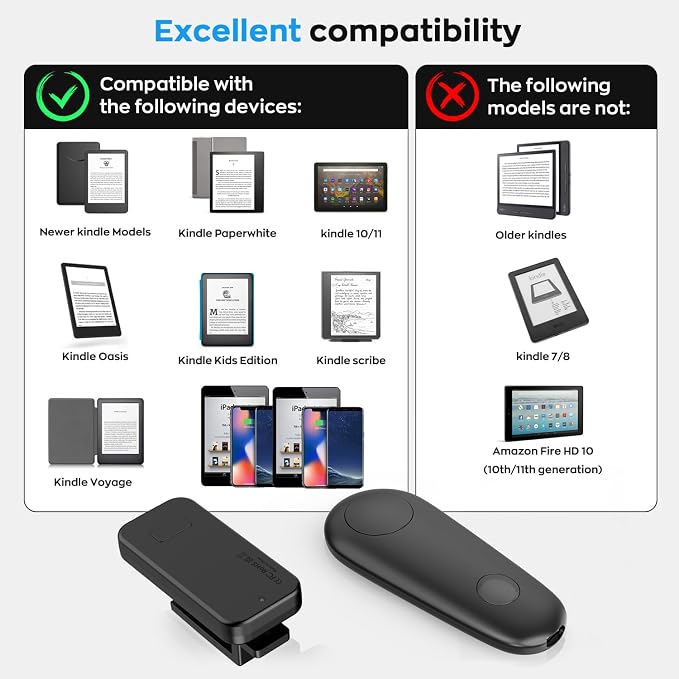 Page Turner for Kindle, Remote Control Clicker for Kindle Paperwhite Colorsoft - Image 8