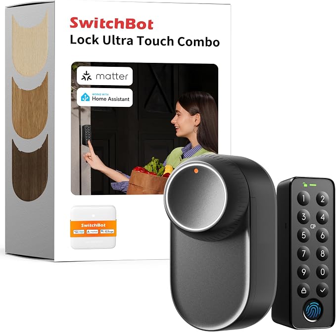Smart Lock Ultra with Keypad, Fingerprint Door Lock, App Remote Control by SwitchBot