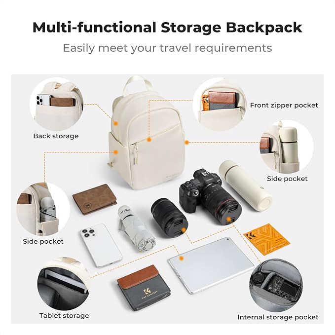 K&F CONCEPT Camera Backpack, Lightweight Camera Bag - Image 3