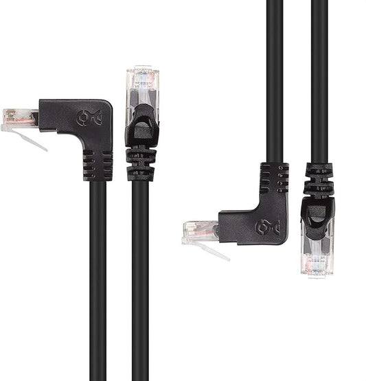Cable Matters 10Gbps Combo-Pack 90 Degree Cat 6 Ethernet Cable - 5ft by CableMatters