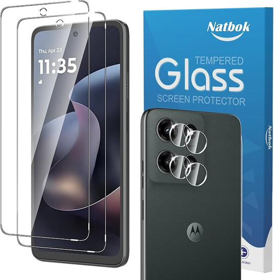 2+2 Pack for Moto G 2026/2025 Screen Protector by Natbok