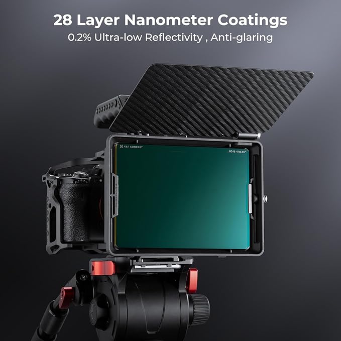 K&F CONCEPT 4'' x 5.65'' Square ND1.2 Filter Cinema Neutral Density Filter - Image 5