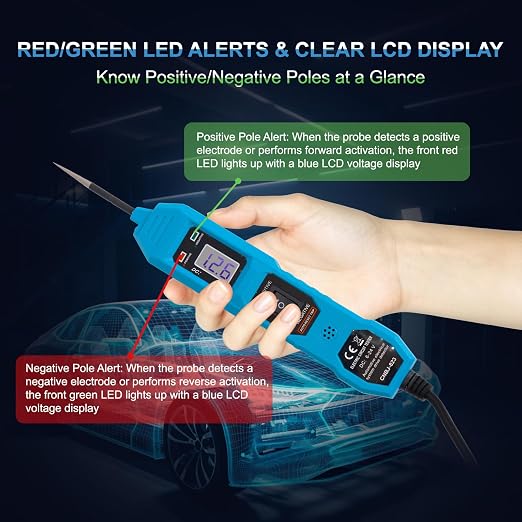 Power Circuit Probe Tester, 6V-24V DC Automotive Car Electric Fuse & Voltage - Image 6