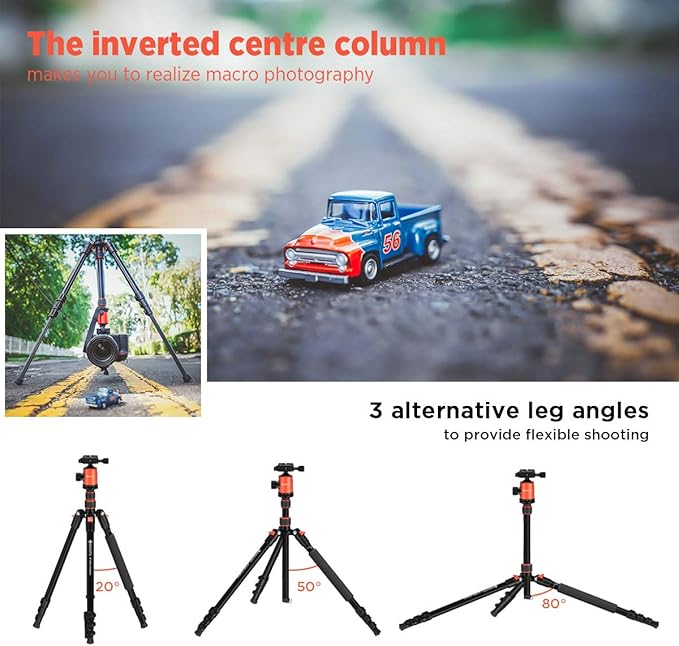 GEEKOTO 77’’ Tripod, Camera Tripod - Image 4