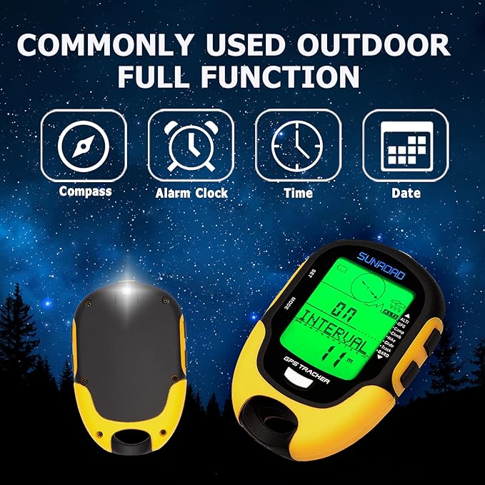 Altimeter GPS Digital Waterproof Outdoor Altitude Pre-Warning Remind Compass - Image 6
