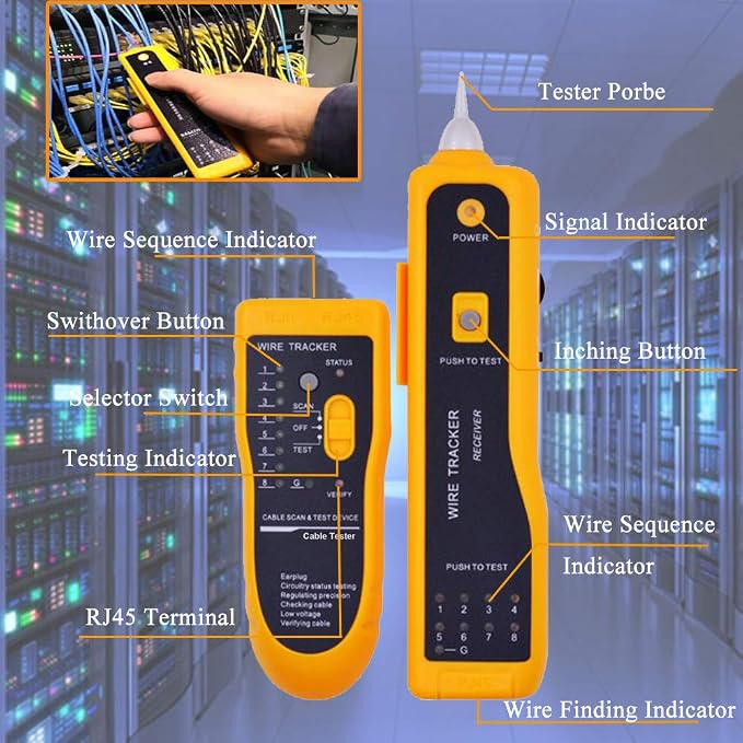 LEATBUY RJ45 Crimper Kit CAT5 CAT6 Crimping Tool Set - Image 3