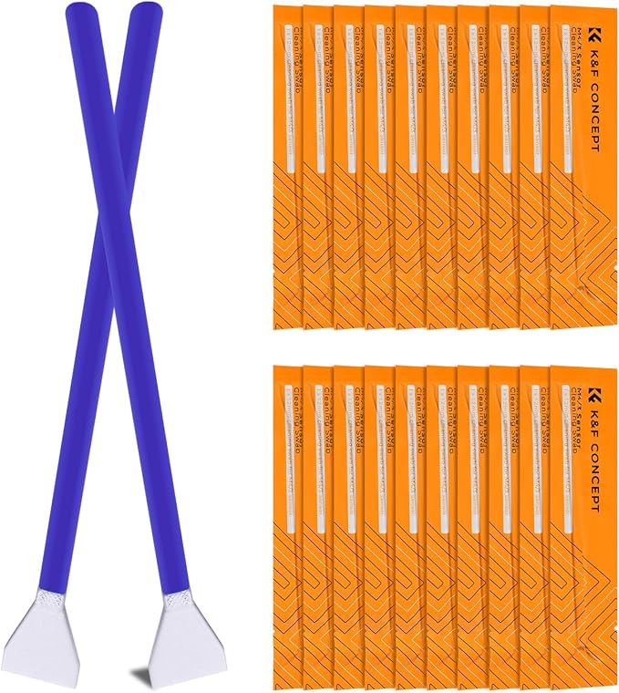 K&F CONCEPT 12mm Micro Four-Thirds 4/3 Sensor Cleaning Swab*10, M43 Sensor by KFCONCEPT