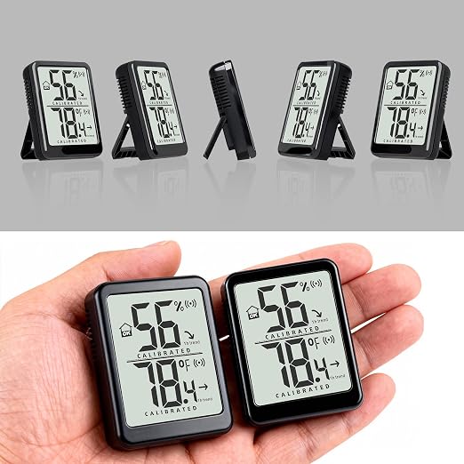 Antonki 2 Pack Room Thermometer Small Hygrometer Indoor Humidity Monitor Sensor - Image 6