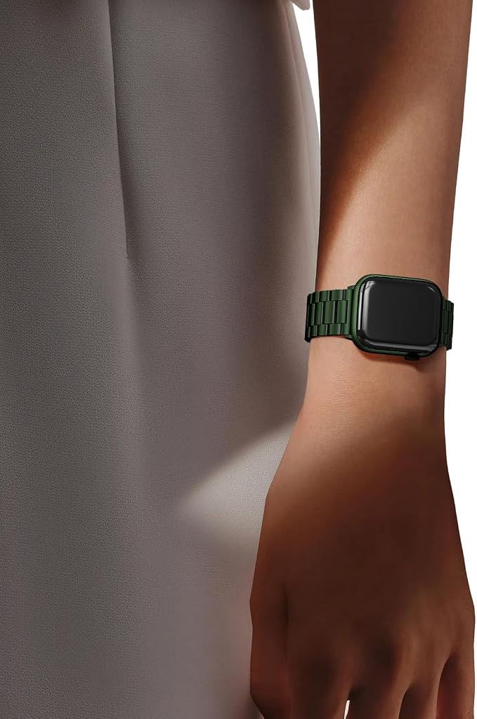 EPULY Stainless Steel Apple Watch Band, 42mm-49mm Compatible, Adjustable Length - Image 6