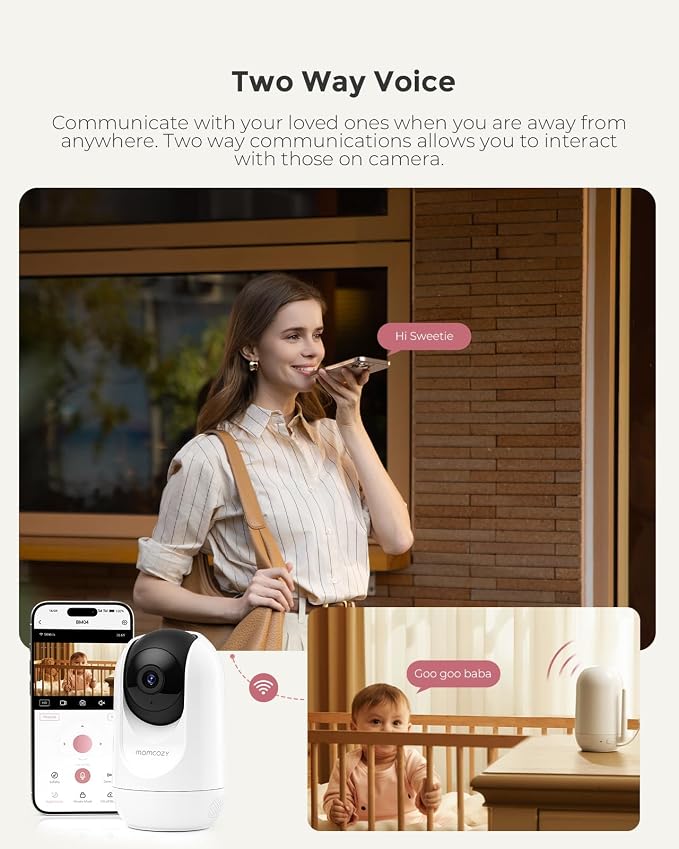 Momcozy Smart WiFi Baby Monitor, APP Control Baby Monitor - Image 9