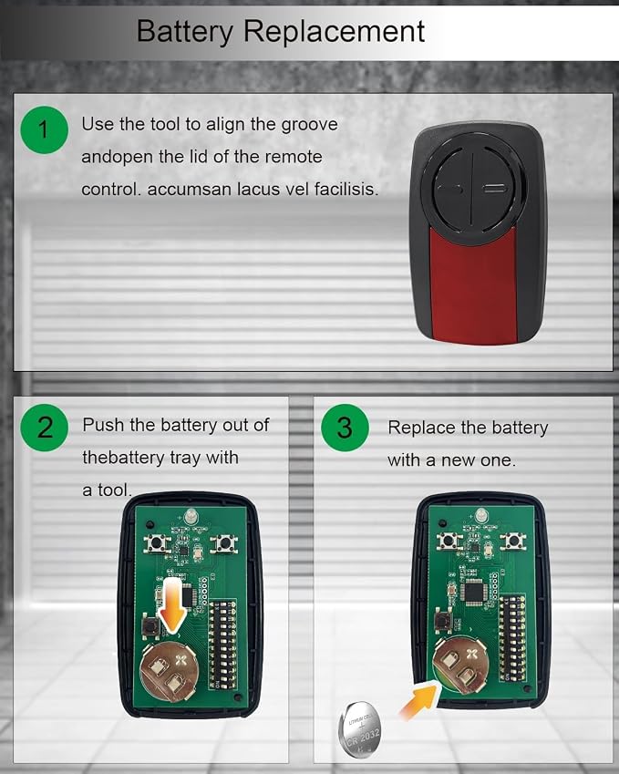 380UT 375UT 375ML Universal Remote Control Replace Liftmaster GaracOpener - Image 6