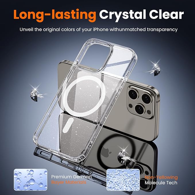 toushion 3 in 1 for iPhone 15 Pro Max Case Clear - Image 5