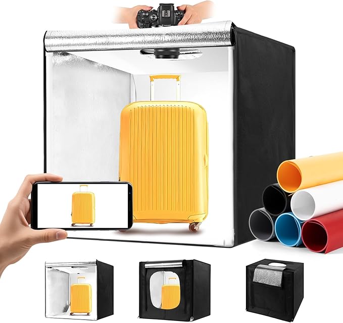 Photo Light Box, Portable 12/16/20/24/32 Inch Photo Studio Light Box, Shooting by Unknown