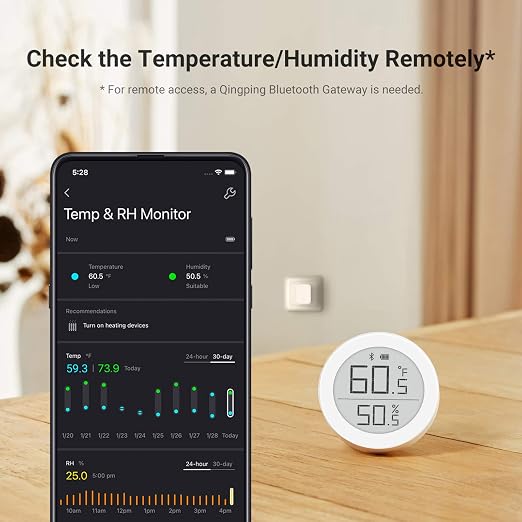 Qingping Digital Bluetooth Thermometer Hygrometer, Accurate Temperature - Image 6