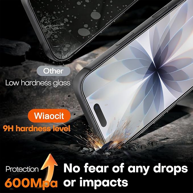 Wiaocit 3 Pack Tempered Glass Screen Protector - Image 3