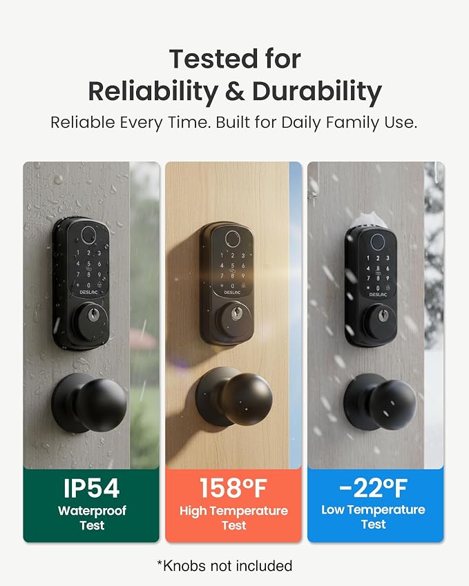 DESLOC Smart Door Lock B200, Smart Deadbolt Lock, Keyless Entry Door Lock - Image 10