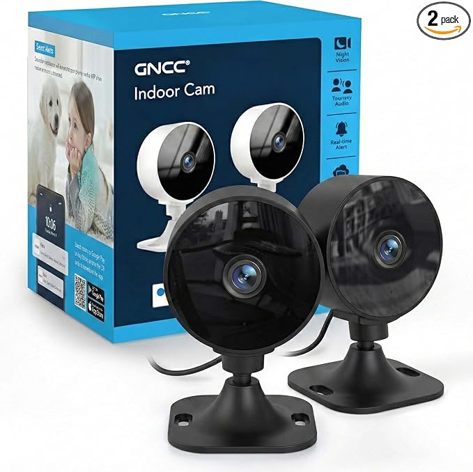 GNCC 2.4GHz Indoor Security Camera, 1080P Home Camera by GNCC