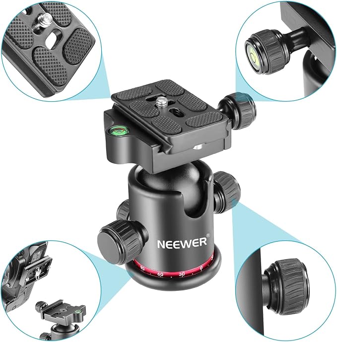 Neewer Professional Metal 360 Degree Rotating Panoramic Ball Head - Image 2