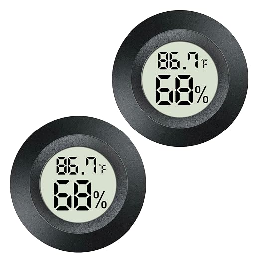 2 Pack Mini Digital Hygrometer Gauge Indoor Thermometer, LCD Monitor by Unknown