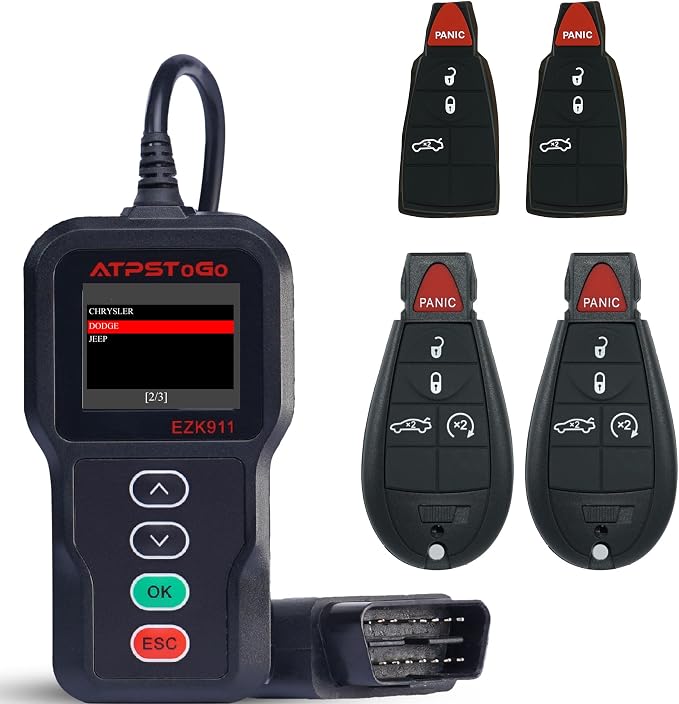 DIY Key Fob Replacement fits for Dodge Challenger Charger Durango Journey by ATPSTOGO