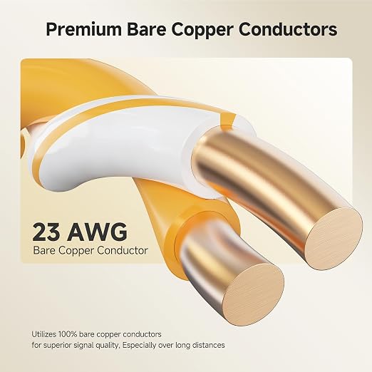 Cable Matters 10Gbps in-Wall Rated 23AWG Bare Copper Cat 6 Cable - 1000ft - Image 5