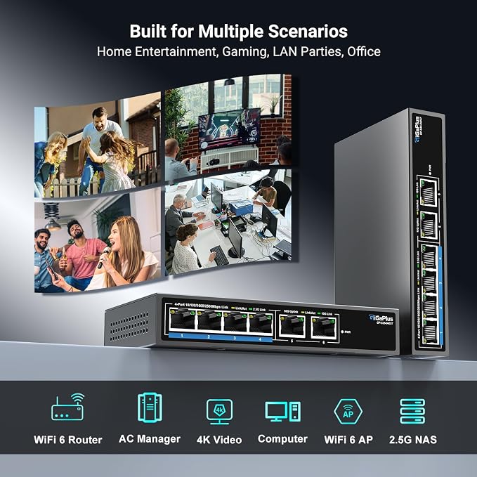 6 Ports 10Gb Unmanaged Ethernet Switch - Image 5