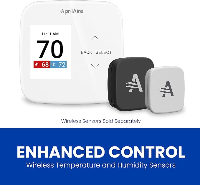AprilAire S86WMUPR Wi-Fi Programmable Thermostat, 2H/2C Heat/Cool Stages or - Image 7