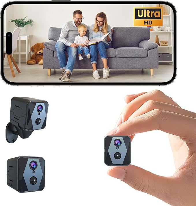 vebiliki Spy Camera, 4K Hidden Camera, Mini Camera, Real-Time Recording by vebiliki