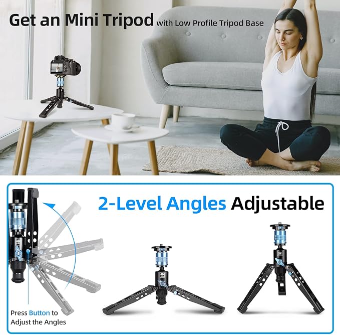 SIRUI P-325FS Monopod with Feet, Max Load 22lbs, 360° Panorama, Quick Release - Image 10