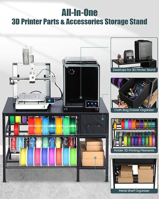 3D Printer Table with Filaments Storage - Image 4