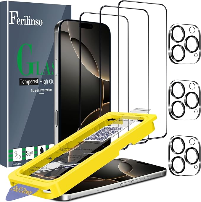 Ferilinso 3 Pack Screen Protector by Ferilinso