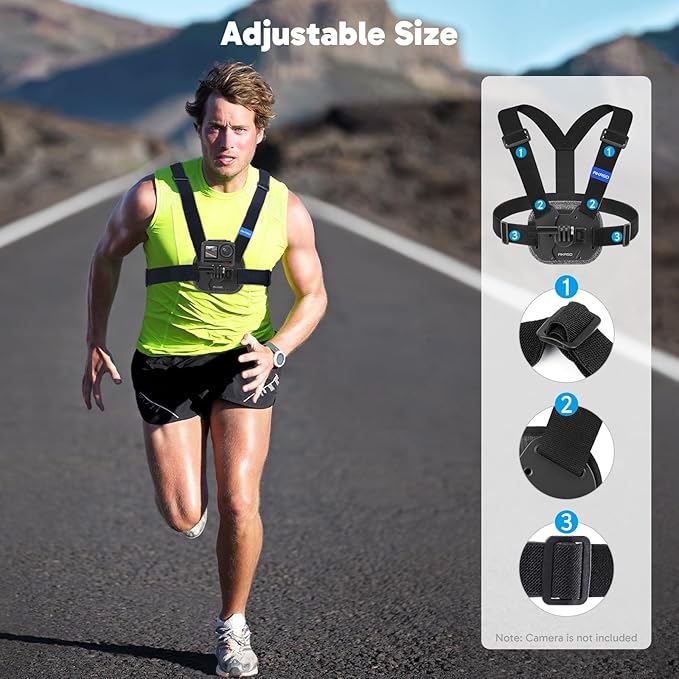 AKASO Quick Release Adjustable Chest Mount Harness Strap - Image 2