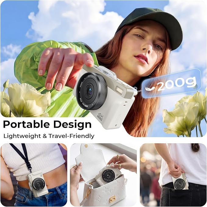 4K Digital Camera for Photography, 2026 Latest 64MP Autofocus WiFi Vlogging - Image 7