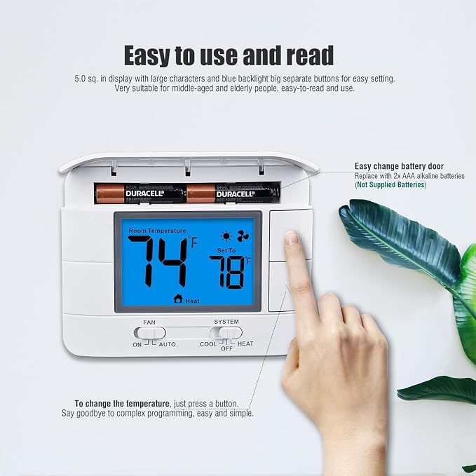 Aowel Non-Programmable Thermostats - Image 2