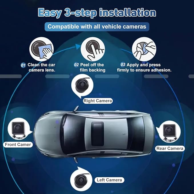 8PCS Car Camera Lens Protector, 2026 New Car Camera Lens Cover - Image 7